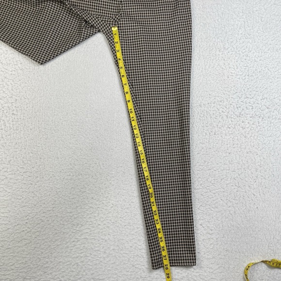 Tommy Hilfiger Pants Womens 6 Brown Black Houndstooth Chic Professional Preppy - Picture 5 of 10